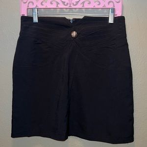 Gently worn fashion nova black mini skirt SZM with crop blazer